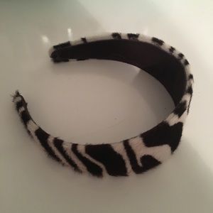Printed calf hair headband